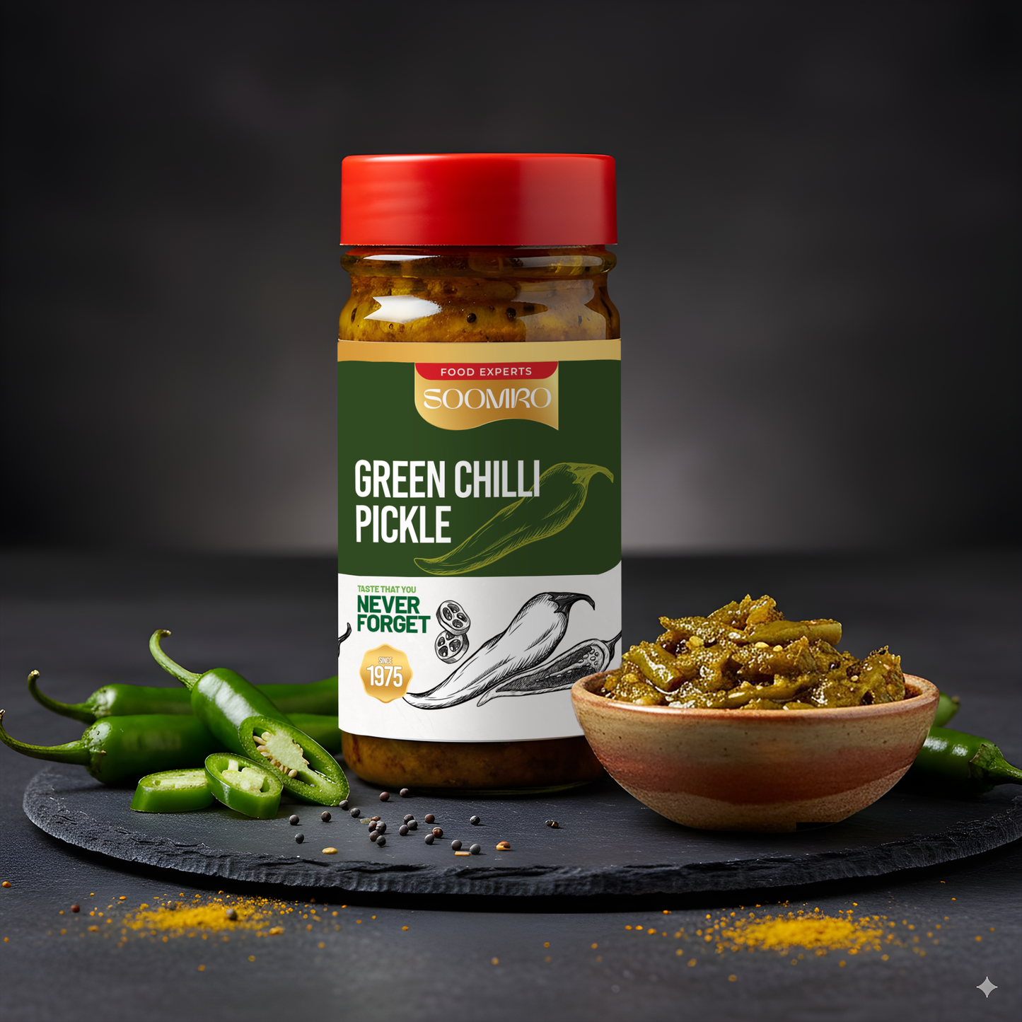 Green Chili Pickle | 1000g