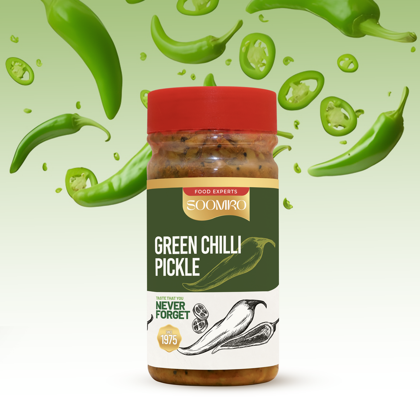 Green Chili Pickle | 1000g