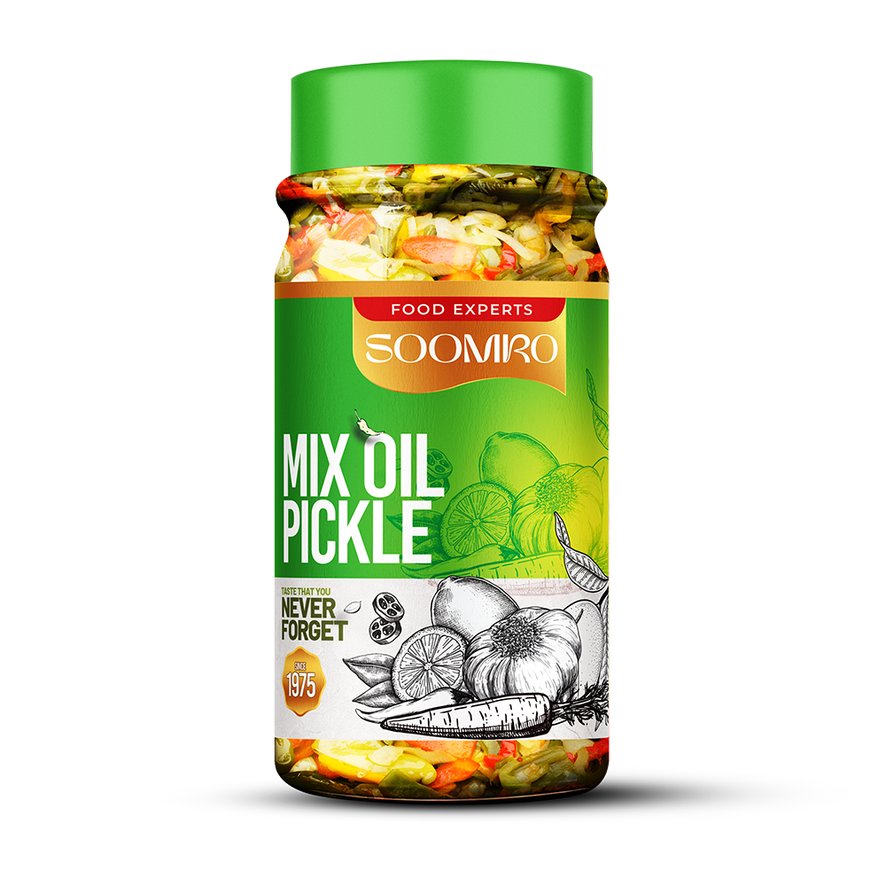 <span>Soomro</span> | Mixed Pickle in Olive Oil 1000 Gram