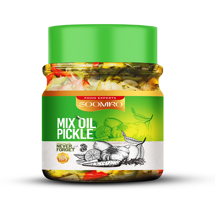 <span>Soomro</span> | Mixed Pickle in Olive Oil 500 Gram
